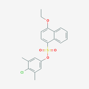 4-Chloro-3,5-dimethylphenyl 4-ethoxynaphthalenesulfonate