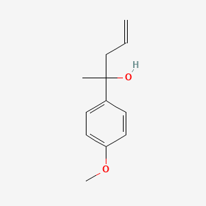 molecular formula C12H16O2 B3008427 2-(4-Methoxyphenyl)pent-4-en-2-ol CAS No. 60573-61-7