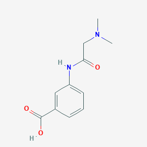 molecular formula C11H14N2O3 B3008443 3-[(N,N-dimethylglycyl)amino]benzoic acid CAS No. 1263214-29-4