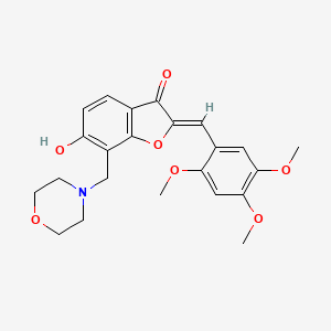 (Z)-6-hydroxy-7-(morpholinomethyl)-2-(2,4,5-trimethoxybenzylidene)benzofuran-3(2H)-one