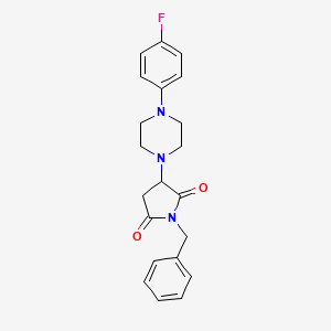 1-Benzyl-3-[4-(4-fluorophenyl)piperazin-1-yl]pyrrolidine-2,5-dione