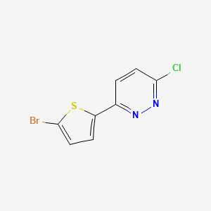 molecular formula C8H4BrClN2S B3008452 3-(5-溴噻吩-2-基)-6-氯哒嗪 CAS No. 58059-34-0
