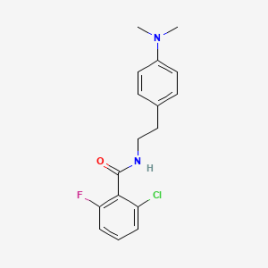 molecular formula C17H18ClFN2O B3008454 2-chloro-N-(4-(dimethylamino)phenethyl)-6-fluorobenzamide CAS No. 953169-92-1