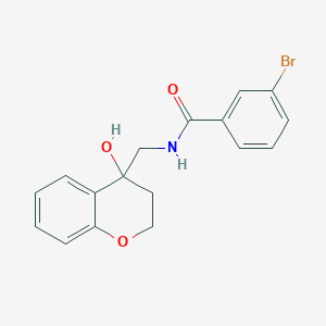 molecular formula C17H16BrNO3 B3008462 3-溴-N-((4-羟基色满-4-基)甲基)苯甲酰胺 CAS No. 1396883-11-6