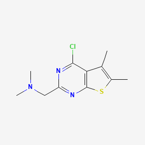 ({4-Chloro-5,6-dimethylthieno[2,3-d]pyrimidin-2-yl}methyl)dimethylamine