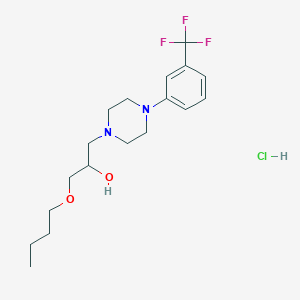 1-Butoxy-3-(4-(3-(trifluoromethyl)phenyl)piperazin-1-yl)propan-2-ol hydrochloride