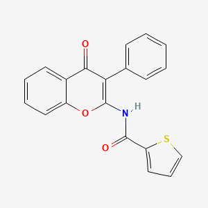 N-(4-oxo-3-phenyl-4H-chromen-2-yl)thiophene-2-carboxamide