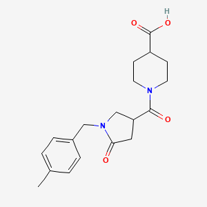 1-{[1-(4-Methylbenzyl)-5-oxopyrrolidin-3-yl]carbonyl}piperidine-4-carboxylic acid