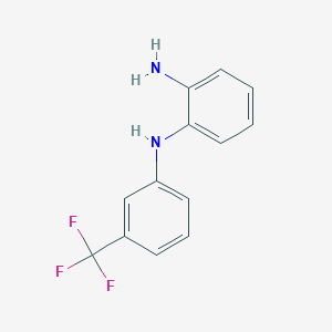 molecular formula C13H11F3N2 B3008502 N~1~-[3-(trifluoromethyl)phenyl]-1,2-benzenediamine CAS No. 43034-86-2