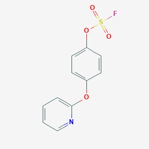 molecular formula C11H8FNO4S B3008541 2-(4-Fluorosulfonyloxyphenoxy)pyridine CAS No. 2411238-76-9
