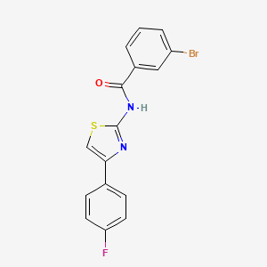 3-bromo-N-[4-(4-fluorophenyl)-1,3-thiazol-2-yl]benzamide
