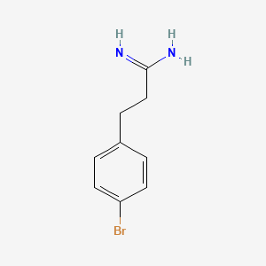 molecular formula C9H11BrN2 B3008570 3-(4-Bromophenyl)propanimidamide CAS No. 1260848-57-4