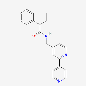 N-([2,4'-bipyridin]-4-ylmethyl)-2-phenylbutanamide