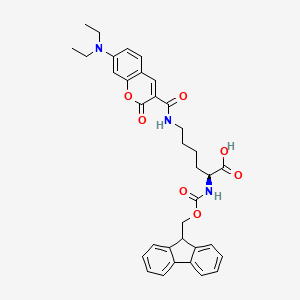 molecular formula C35H37N3O7 B3008574 Fmoc-赖(DEAC)-OH CAS No. 851605-98-6