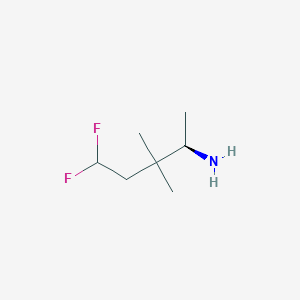 molecular formula C7H15F2N B3008576 (2R)-5,5-Difluoro-3,3-dimethylpentan-2-amine CAS No. 2248184-82-7