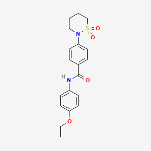 4-(1,1-dioxothiazinan-2-yl)-N-(4-ethoxyphenyl)benzamide
