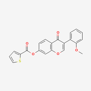 3-(2-methoxyphenyl)-4-oxo-4H-chromen-7-yl thiophene-2-carboxylate