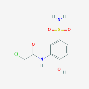 2-chloro-N-(2-hydroxy-5-sulfamoylphenyl)acetamide