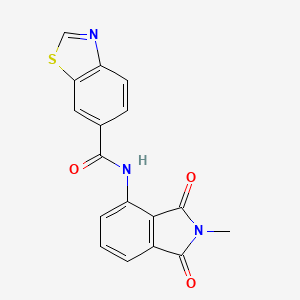 N-(2-methyl-1,3-dioxoisoindolin-4-yl)benzo[d]thiazole-6-carboxamide