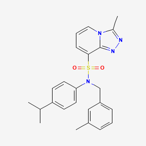 N-(4-isopropylphenyl)-3-methyl-N-(3-methylbenzyl)[1,2,4]triazolo[4,3-a]pyridine-8-sulfonamide