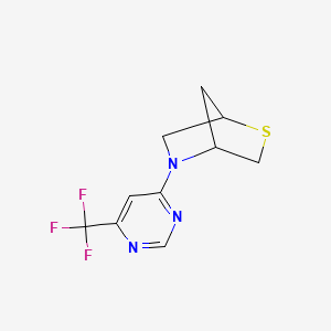 5-[6-(Trifluoromethyl)pyrimidin-4-yl]-2-thia-5-azabicyclo[2.2.1]heptane