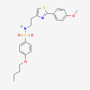 4-butoxy-N-(2-(2-(4-methoxyphenyl)thiazol-4-yl)ethyl)benzenesulfonamide