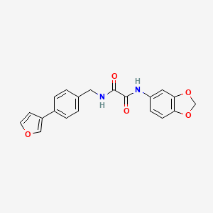 N1-(benzo[d][1,3]dioxol-5-yl)-N2-(4-(furan-3-yl)benzyl)oxalamide