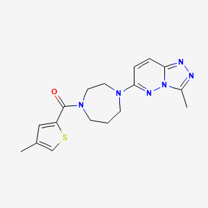 (4-Methylthiophen-2-yl)-[4-(3-methyl-[1,2,4]triazolo[4,3-b]pyridazin-6-yl)-1,4-diazepan-1-yl]methanone