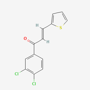 molecular formula C13H8Cl2OS B3008724 (2E)-1-(3,4-dichlorophenyl)-3-(thiophen-2-yl)prop-2-en-1-one CAS No. 405276-78-0