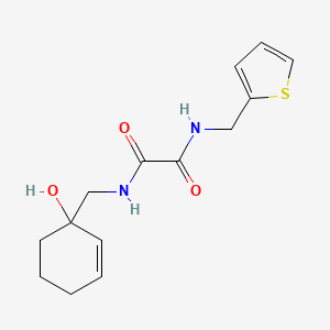 molecular formula C14H18N2O3S B3008748 N'-[(1-hydroxycyclohex-2-en-1-yl)methyl]-N-[(thiophen-2-yl)methyl]ethanediamide CAS No. 2097867-94-0