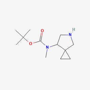 molecular formula C12H22N2O2 B3008749 Tert-butyl methyl(5-azaspiro[2.4]heptan-7-yl)carbamate CAS No. 1257389-30-2