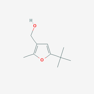 molecular formula C10H16O2 B3008757 (5-Tert-butyl-2-methylfuran-3-yl)methanol CAS No. 154160-60-8