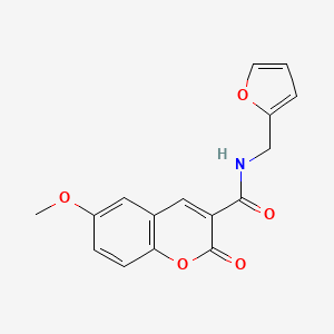 N-(furan-2-ylmethyl)-6-methoxy-2-oxochromene-3-carboxamide