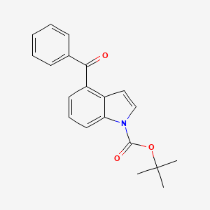 molecular formula C20H19NO3 B3008774 tert-butyl 4-benzoyl-1H-indole-1-carboxylate CAS No. 1820620-28-7