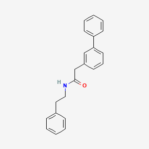 molecular formula C22H21NO B3008779 2-(联苯-3-基)-N-苯乙基乙酰胺 CAS No. 1131604-80-2
