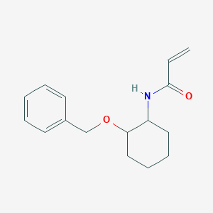 molecular formula C16H21NO2 B3008794 N-(2-Phenylmethoxycyclohexyl)prop-2-enamide CAS No. 2361642-38-6