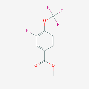 molecular formula C9H6F4O3 B3008795 Methyl 3-fluoro-4-(trifluoromethoxy)benzoate CAS No. 1803831-09-5