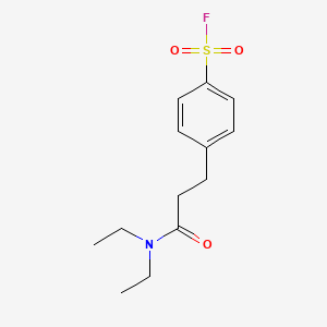 molecular formula C13H18FNO3S B3008805 4-[3-(Diethylamino)-3-oxopropyl]benzenesulfonyl fluoride CAS No. 2176151-18-9