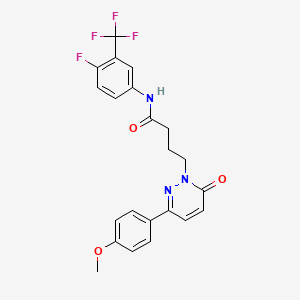 N-(4-fluoro-3-(trifluoromethyl)phenyl)-4-(3-(4-methoxyphenyl)-6-oxopyridazin-1(6H)-yl)butanamide