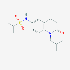 N-(1-isobutyl-2-oxo-1,2,3,4-tetrahydroquinolin-6-yl)propane-2-sulfonamide