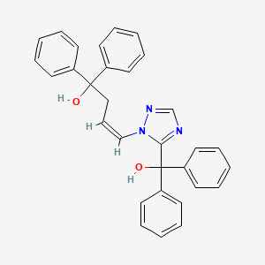 (Z)-4-[5-[hydroxy(diphenyl)methyl]-1,2,4-triazol-1-yl]-1,1-diphenylbut-3-en-1-ol