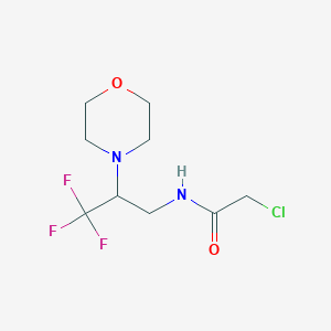 2-Chloro-N-(3,3,3-trifluoro-2-morpholin-4-ylpropyl)acetamide