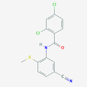 2,4-dichloro-N-[5-cyano-2-(methylsulfanyl)phenyl]benzenecarboxamide