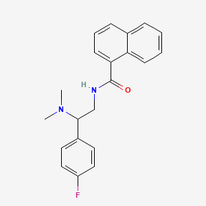 N-(2-(dimethylamino)-2-(4-fluorophenyl)ethyl)-1-naphthamide