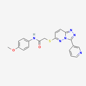N-(4-methoxyphenyl)-2-[(3-pyridin-3-yl-[1,2,4]triazolo[4,3-b]pyridazin-6-yl)sulfanyl]acetamide