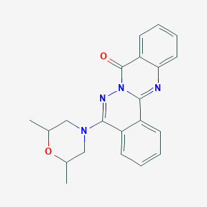 molecular formula C21H20N4O2 B3008861 5-(2,6-Dimethylmorpholin-4-yl)quinazolino[2,3-a]phthalazin-8-one CAS No. 315683-22-8