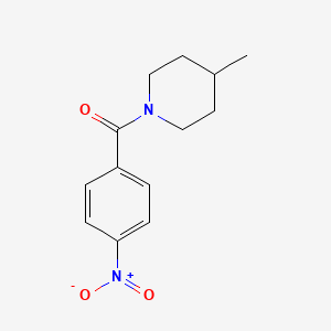 molecular formula C13H16N2O3 B3008873 4-甲基-1-(4-硝基苯甲酰)哌啶 CAS No. 313960-87-1