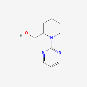 molecular formula C10H15N3O B3008878 (1-(Pyrimidin-2-yl)piperidin-2-yl)methanol CAS No. 1248954-85-9