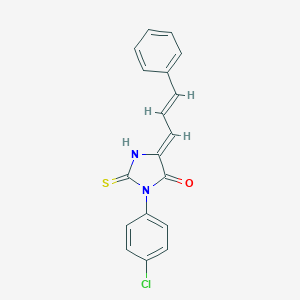 molecular formula C18H13ClN2OS B300888 3-(4-Chlorophenyl)-5-(3-phenyl-2-propenylidene)-2-thioxo-4-imidazolidinone 