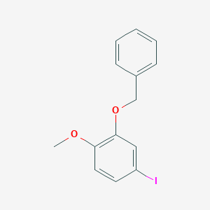 molecular formula C14H13IO2 B3008885 2-(苄氧基)-4-碘-1-甲氧基苯 CAS No. 220284-59-3